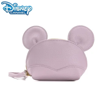 Чанта за съхранение с Мики Маус от анимационен филм на Дисни за жените, Мини-чантата е от изкуствена кожа, Госпожа модерен кратък чантата си джоб, чанта за китката